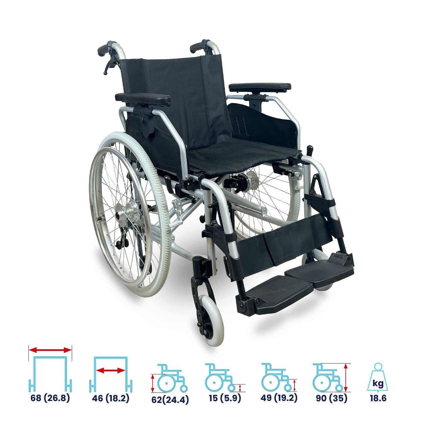 ARREX ROSS - PREMIUM ALUMINIUM WHEELCHAIR