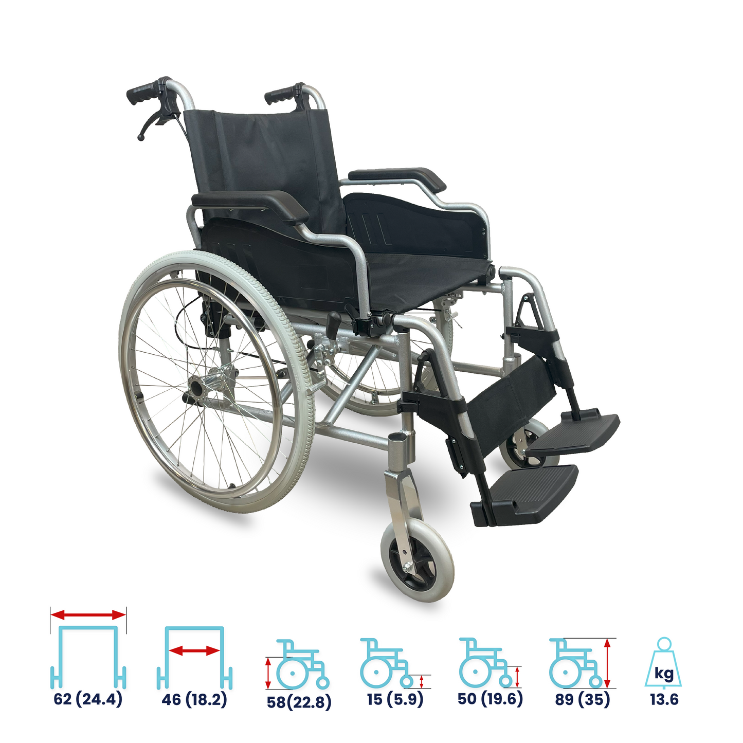 ARREX ZANE - PREMIUM ALUMINIUM WHEELCHAIR