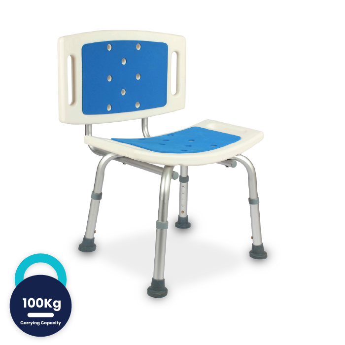 ARREX LA10 BATH BENCH WITH BACK SUPPORT - ENHANCED COMFORT AND STABILITY