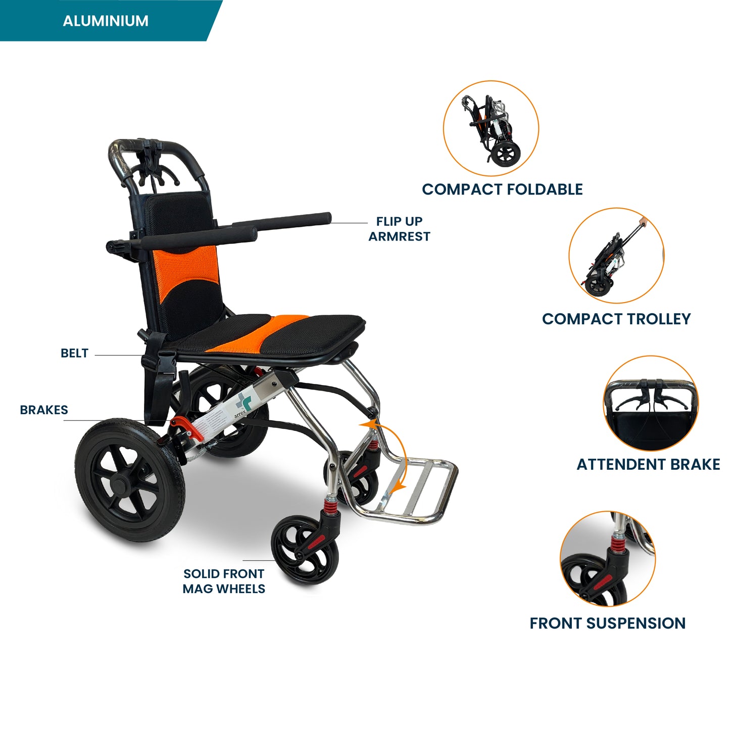 ARREX ROSA - COMPACT WHEELCHAIR WHEELCHAIR