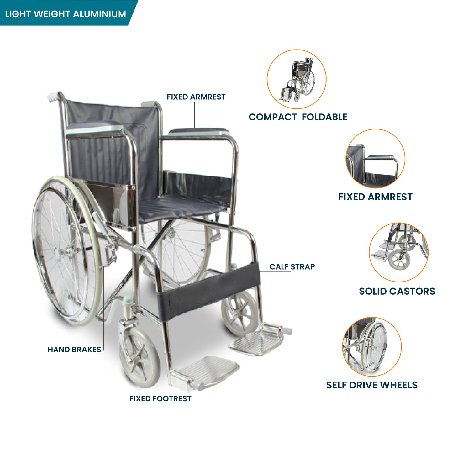 ARREX TOMMY SUPER - ALUMINIUM WHEELCHAIR