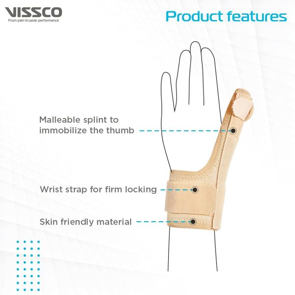 VISSCO THUMB SPICA SPLINT UNIVERSAL – P.C. NO. 0643
