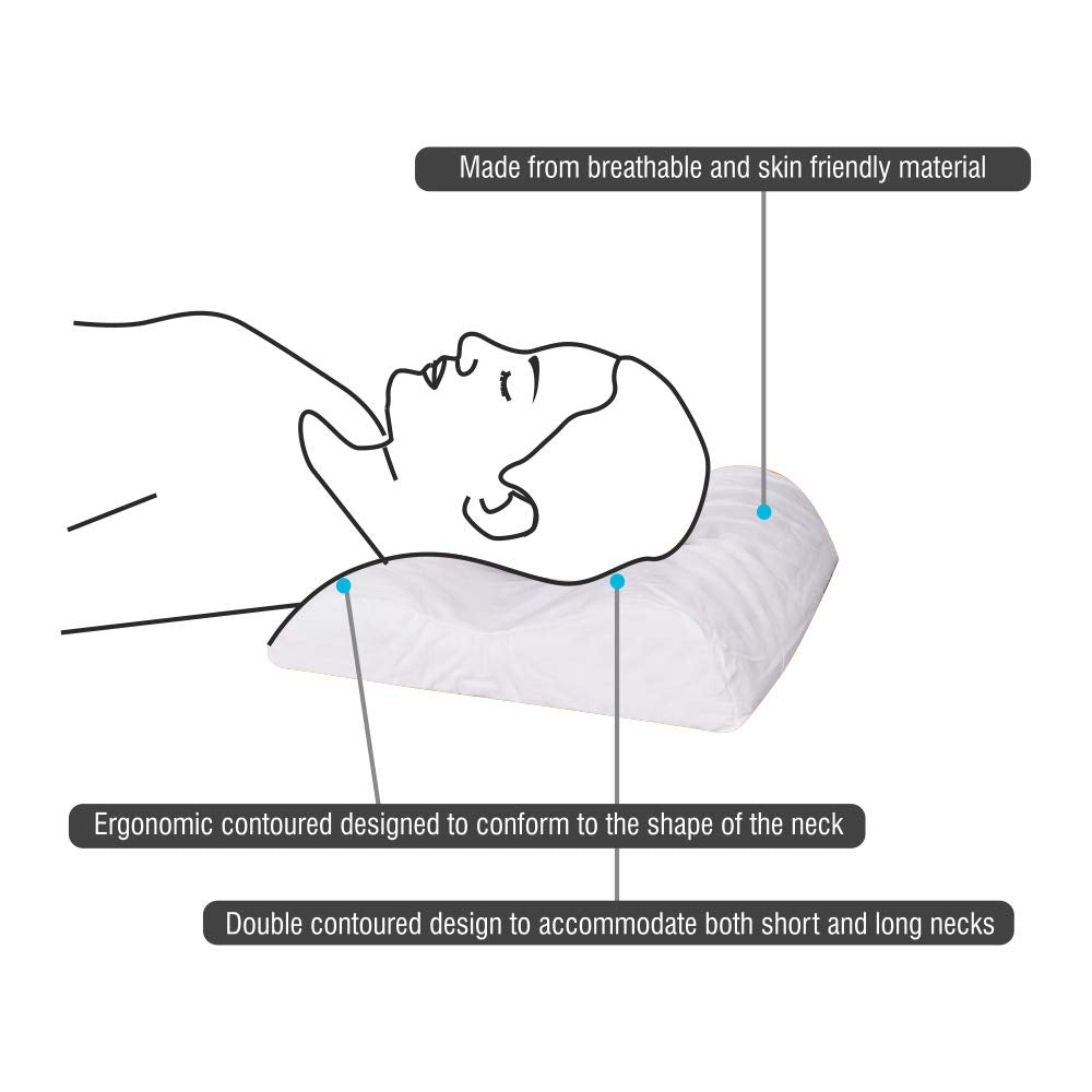 VISSCO CERVICAL CONTOURED PILLOW - P.C.NO. 0313