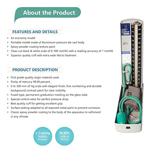 DIAMOND DELUXE MERCURY BLOOD PRESSURE MONITOR