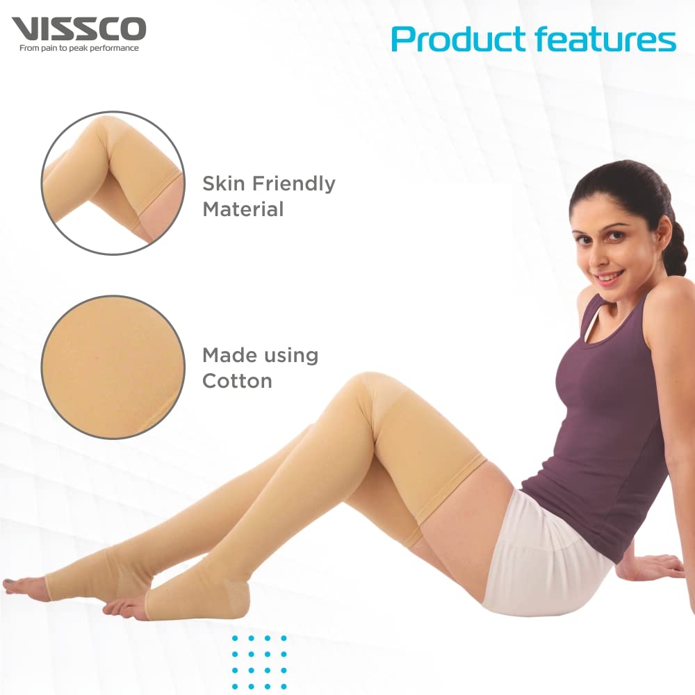 VISSCO MEDICAL COMPRESSION STOCKINGS ABOVE KNEE - P.C.NO. 0707