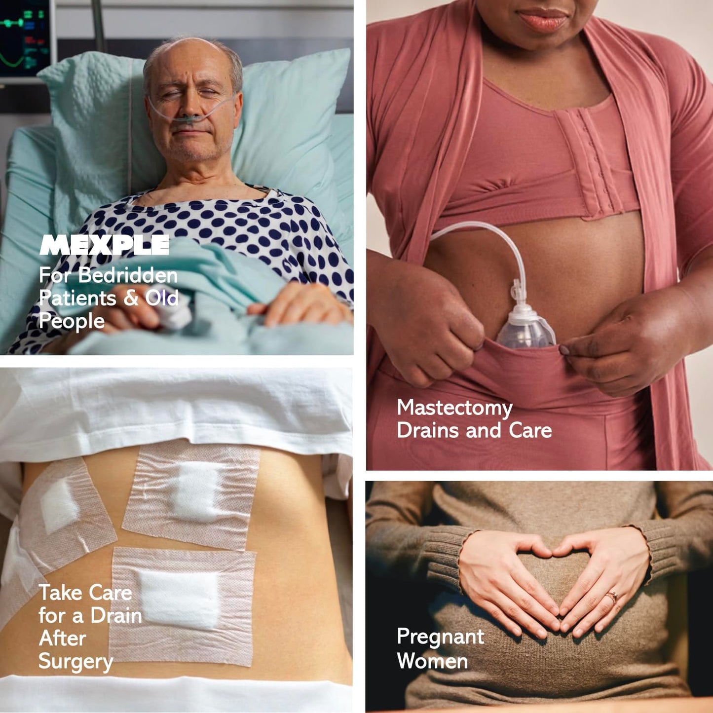 MEXPLE UroXling Catheter Urinary Bag Holder | Urine Drainage Leg Bag Holder with Adjustable Strap | For Dialysis & Incontinence Patients for Home, Outdoor, Wheelchair & Bed - Black (2000ML)