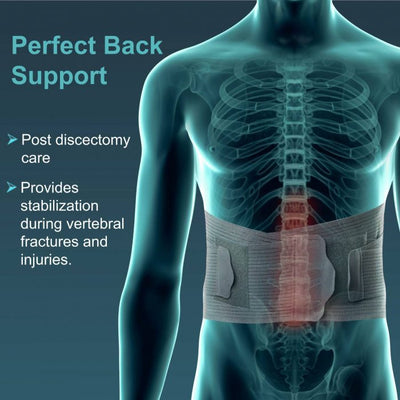 TYNOR A-07 CONTOURED L.S. SUPPORT, GREY, 1 UNIT