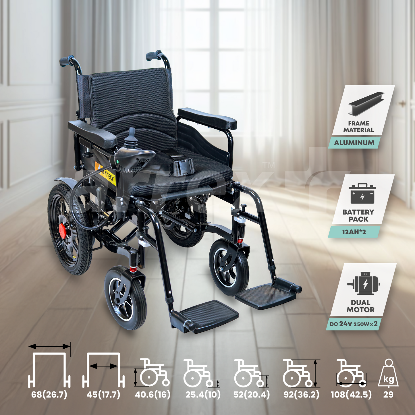 ARREX Cooper Automatic Power Wheelchair