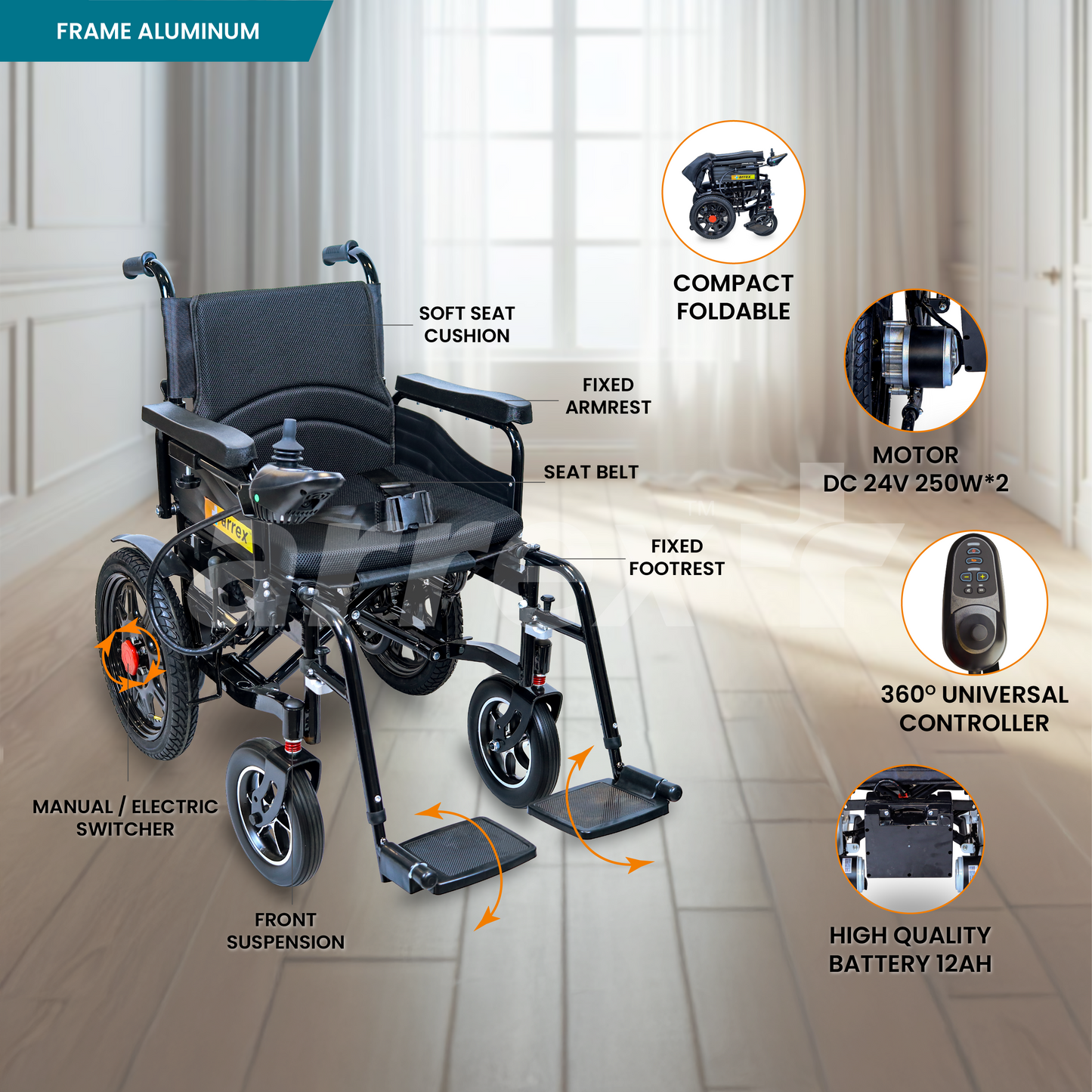 ARREX Cooper Automatic Power Wheelchair