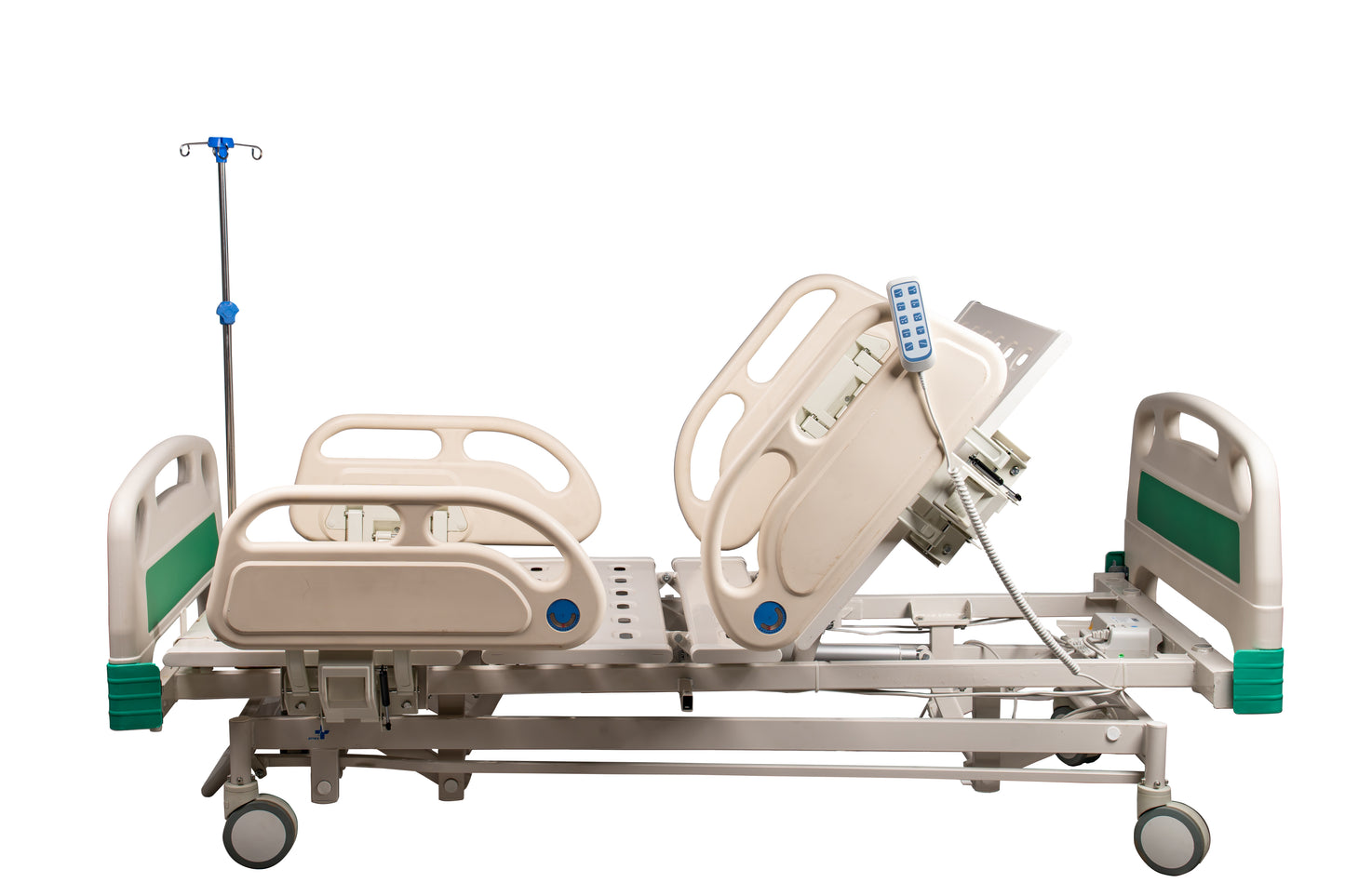 ARREX EXCELSIOR HOSPITAL BED - 5 FUNCTIONS ELECTRONIC BED, REMOTE ADJUSTMENT, INCLUDES MATTRESS, HEAVY-DUTY CASTORS WITH BRAKES