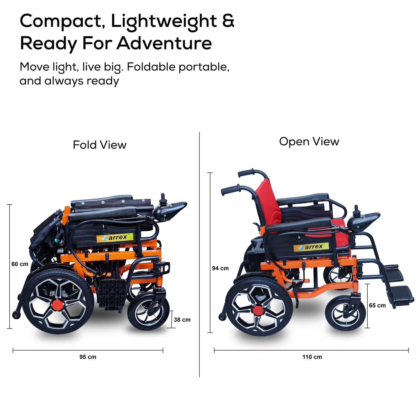 ARREX Rust Automatic Power Wheelchair