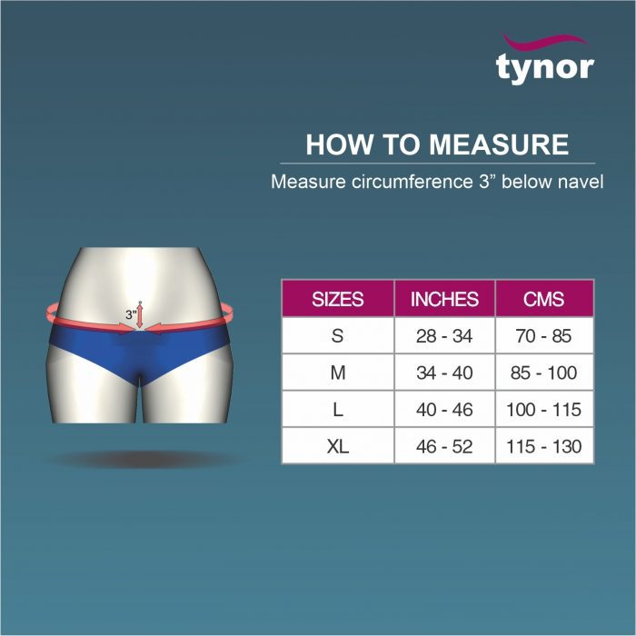 TYNOR A-16 HERNIA BELT, GREY, 1 UNIT