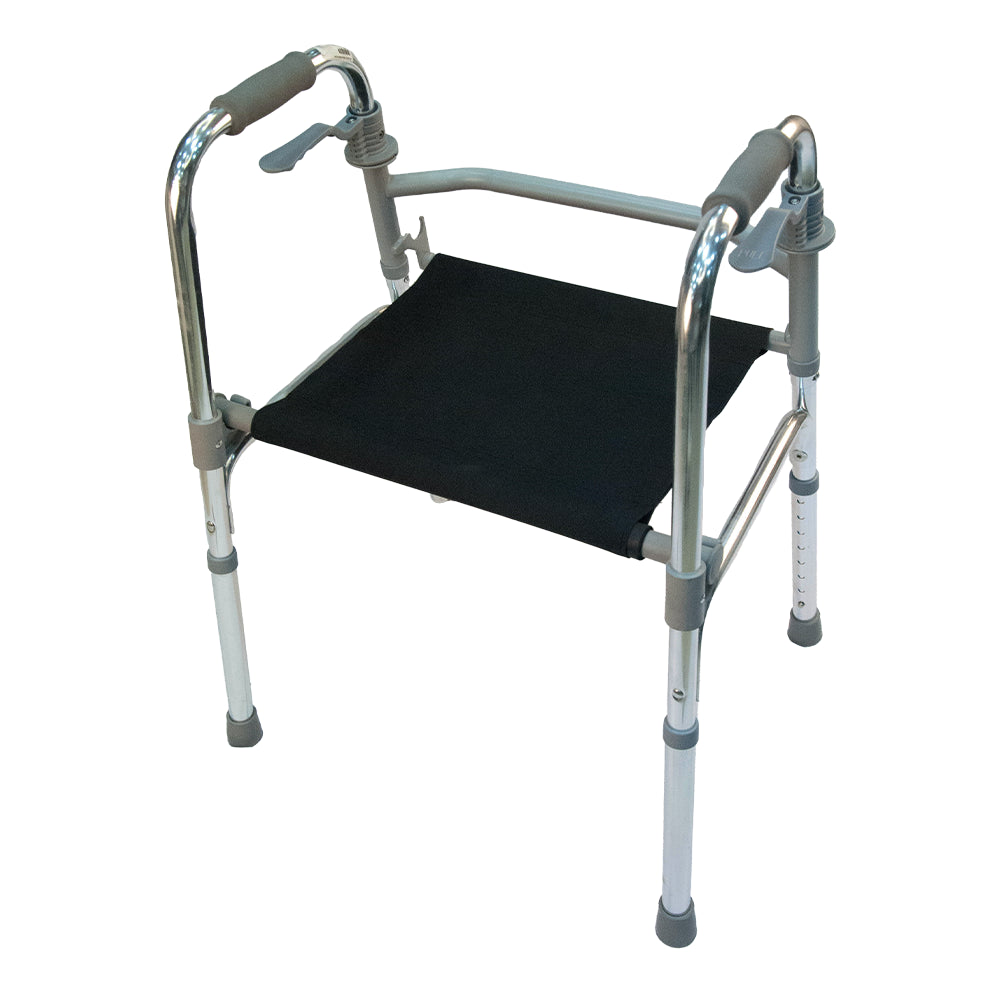 ARREX M20 WALKER - STRONG FOLDING WITH CLOTH SEAT, EASY FOLDING LEVER