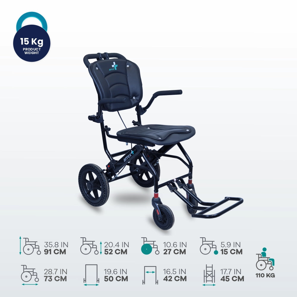 ARREX PEPPER Foldable -TRAVEL WHEELCHAIR
