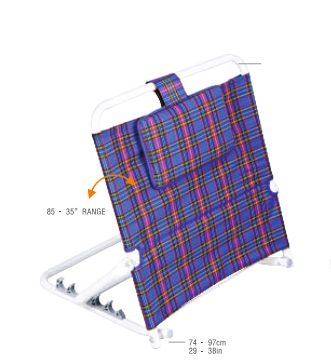 ARREX BR 10 BACK REST - STRONG ALUMINIUM FRAME, ADJUSTABLE HEIGHT, ERGONOMIC SOFT SPONGE SUPPORT FOR MAXIMUM COMFORT"