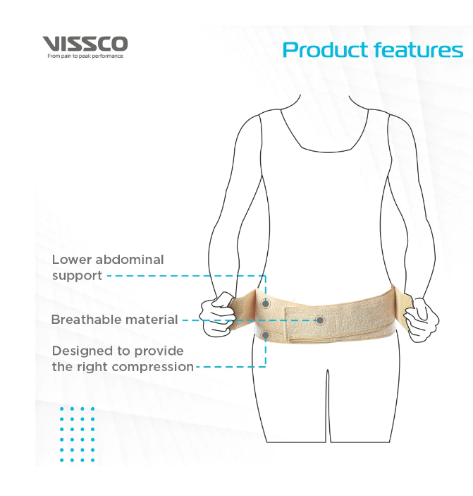 VISSCO P.C.NO. 0514 ABDOMINAL MATERNITY BINDER