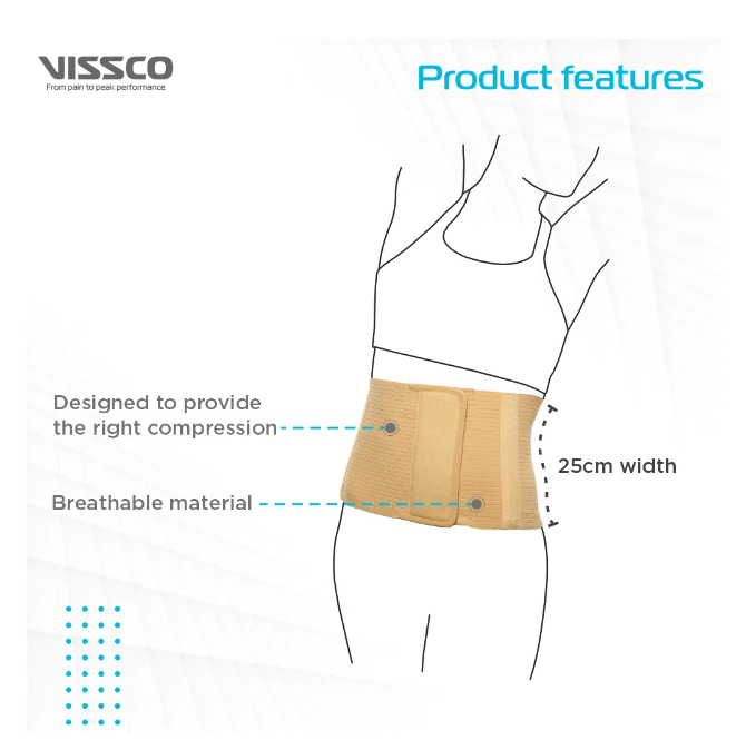 VISSCO P.C.NO. 0512 10" ABDOMINAL BELT