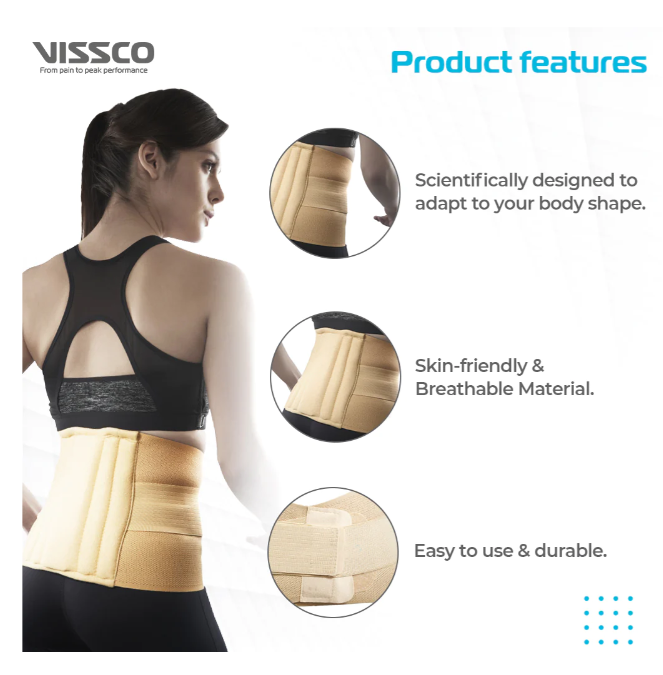 VISSCO P.C.NO. 0111 SACRA LUMBAR BELT 10"