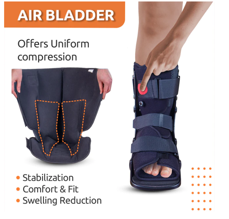 VISSCO PNEUMATIC WALKER BOOT (SINGLE PUSH BUTTON - SHORT TYPE WITH 11" HEIGHT)- P.C.NO. 5721