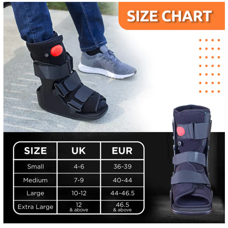 VISSCO PNEUMATIC WALKER BOOT (SINGLE PUSH BUTTON - SHORT TYPE WITH 11" HEIGHT)- P.C.NO. 5721