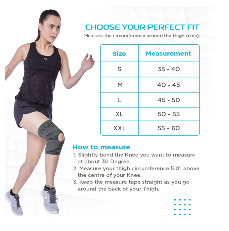 VISSCO KNEE CAP WITH OPEN PATELLA - P.C.NO. 0714