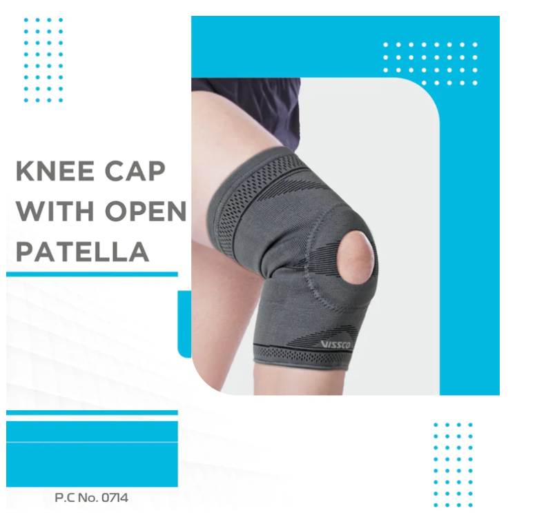 VISSCO KNEE CAP WITH OPEN PATELLA - P.C.NO. 0714