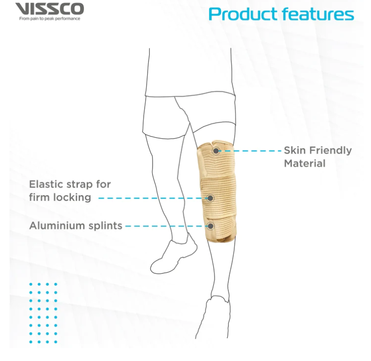 VISSCO Knee Brace - Short (14" Brace) - P.C.No. 0702