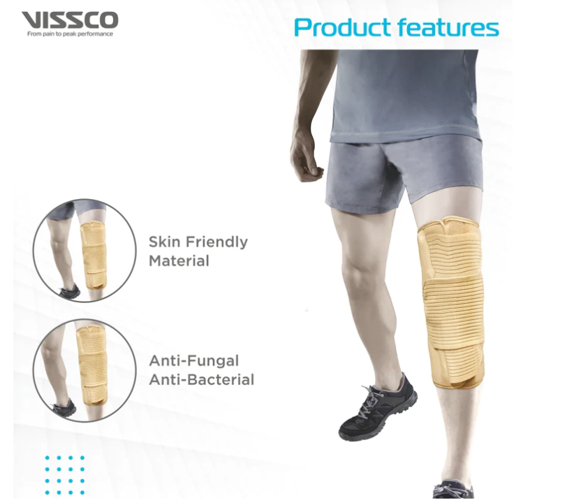 VISSCO Knee Brace - Short (14" Brace) - P.C.No. 0702