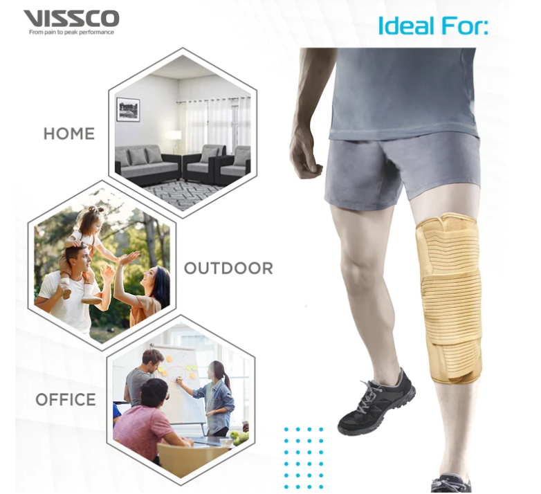 VISSCO Knee Brace - Short (14" Brace) - P.C.No. 0702