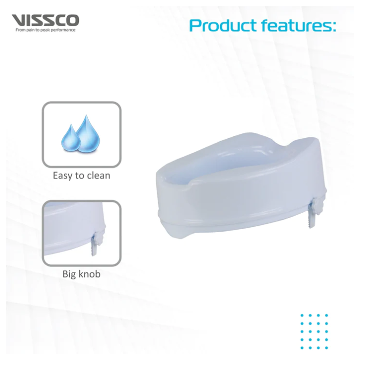 VISSCO Elevated Commode Seat - P.C.No. 0945