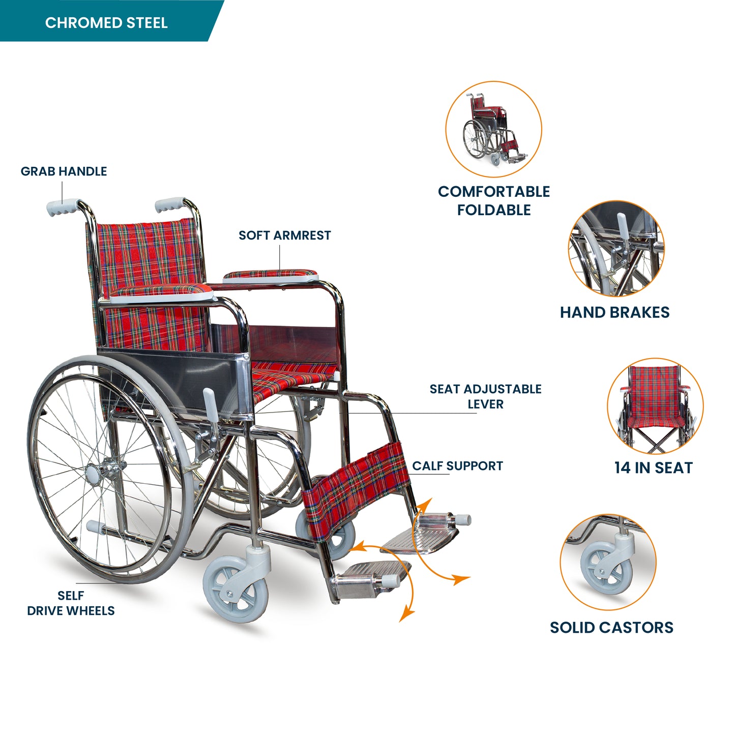 ARREX ELMO WHEELCHAIR - FOR KIDS AND YOUNG ADULT