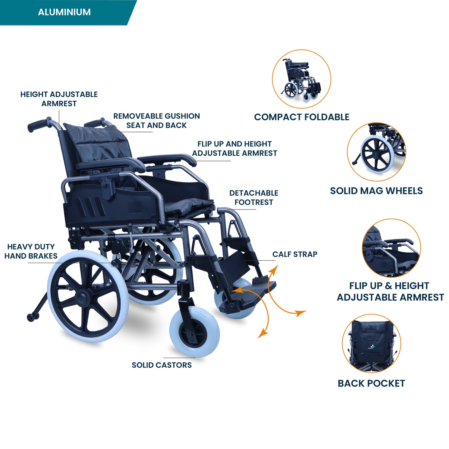 ARREX LANZO - PREMIUM ALUMINIUM WHEELCHAIR