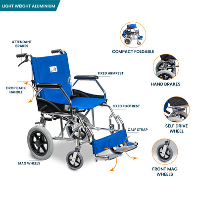 ARREX CORD - PREMIUM ALUMINIUM WHEELCHAIR