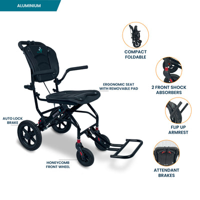 ARREX PEPPER Foldable -TRAVEL WHEELCHAIR