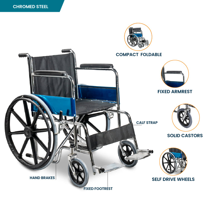 ARREX TOMMY MAG - BASIC STEEL WHEELCHAIR