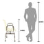 ARREX LA80 BATH BENCH -  ADJUSTABLE HEIGHT FOR ULTIMATE BATHROOM CONVENIENCE