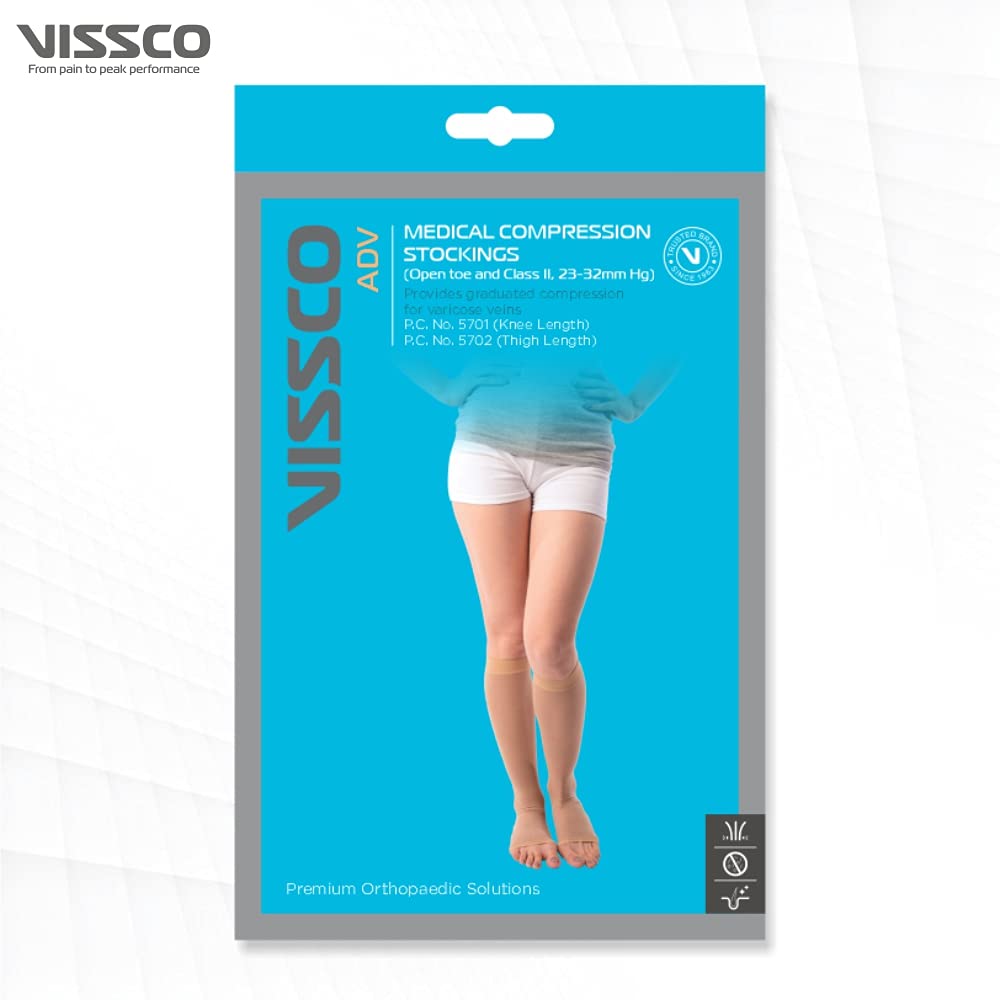 VISSCO Class II - Medical Compression Stocking (Thigh Length) - P.C.No. 5702
