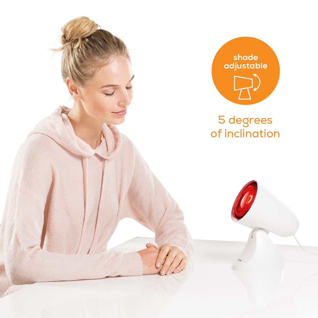 Beurer IL21 Infrared Lamp | Deep-Penetration Infrared Light | Heat Therapy Lamp