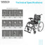 VISSCO lmperio Wheelchair with Removable Big WheelsI Mag Wheels - P.C.No. 2930