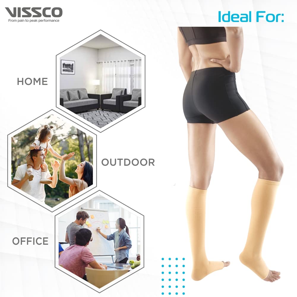 VISSCO Medical Compression Stockings Below Knee' - P.C.No. 0716