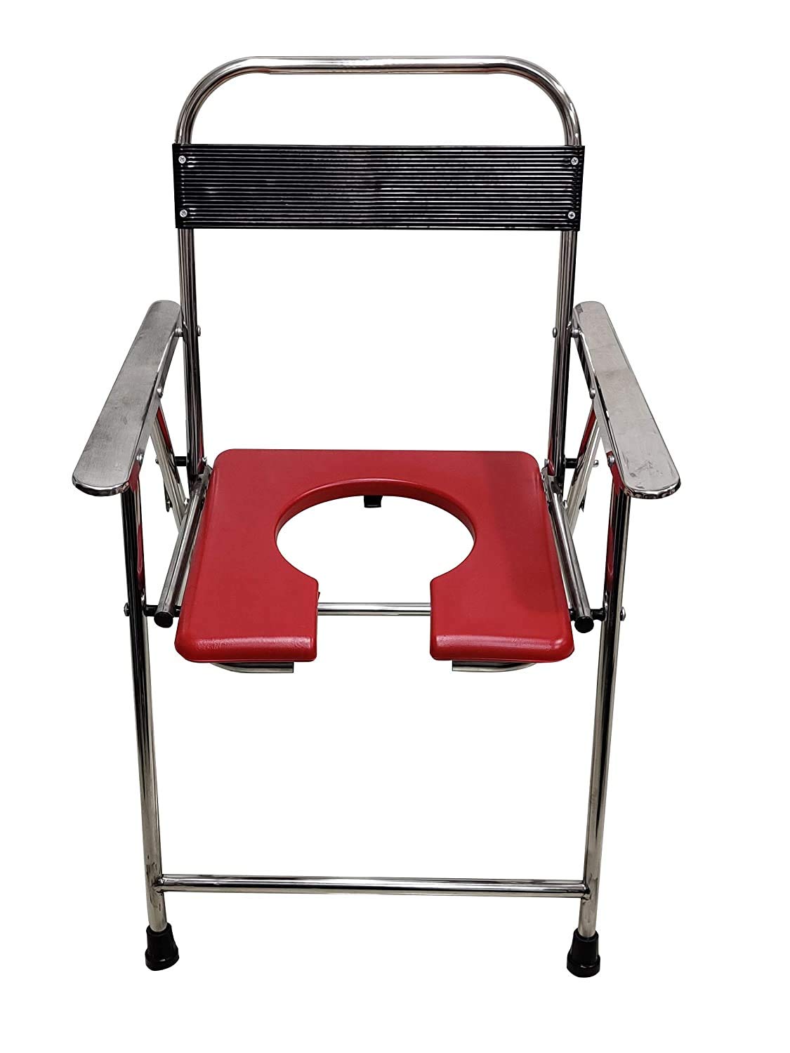 Buy Easy Move Stainless Steel Round Commode Stool Online at Medura ...