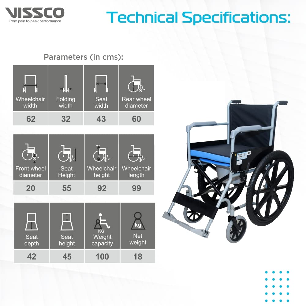 VISSCO RODEO VEER COMFORT WHEELCHAIR - P.C.NO. 9986