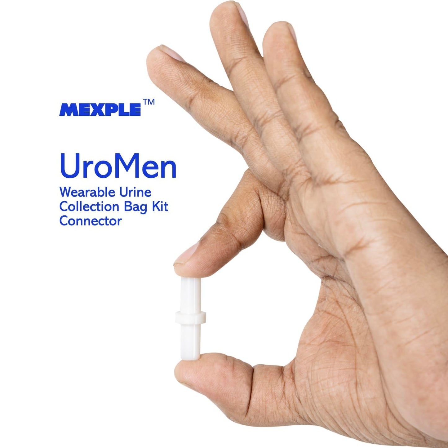MEXPLE UroMen Wearable Urine Collection BagKit, Urine Collection Bag, Reusable Silicon Urine Bag Urinal Incontinence Set, External Catheter for Men, (1000ml + 2000ml) for Bedridden Patients, Blue