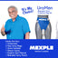 MEXPLE UroMen Wearable Urine Collection BagKit, Urine Collection Bag, Reusable Silicon Urine Bag Urinal Incontinence Set, External Catheter for Men, (1000ml + 2000ml) for Bedridden Patients, Blue