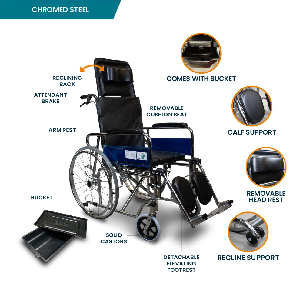 ARREX MORSO COMFORT - COMMODE WHEELCHAIR