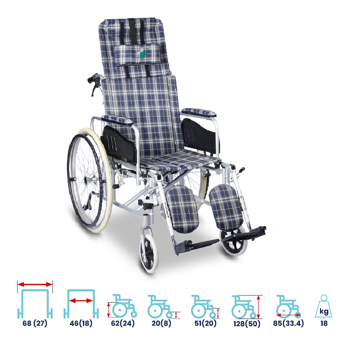 ARREX ALMOS-46 - RECLINNING WHEELCHAIR
