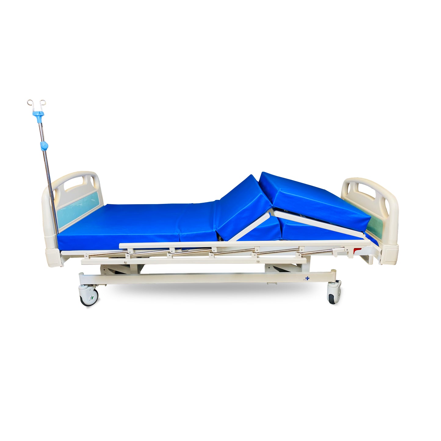 ARREX AMADO 3-FUNCTION MANUAL BED WITH INCLUDED MATTRESS - 150KG LOAD CAPACITY