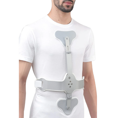 TYNOR A-12 ASH BRACE (HYPER EXTENSION BRACE), SILVER, 1 SET