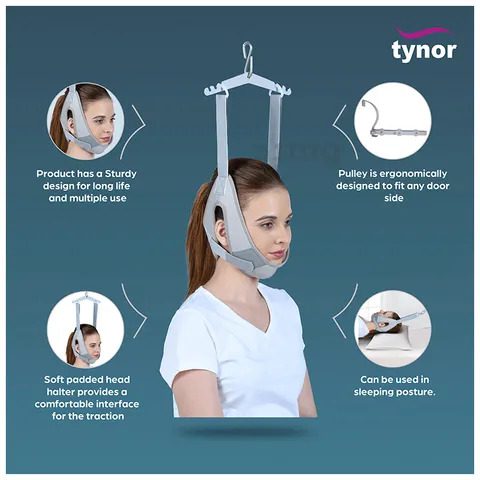 TYNOR G-25 CERVICAL TRACTION KIT (SITTING) WITH WEIGHT BAG