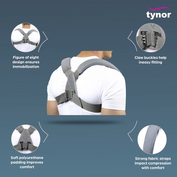 TYNOR C-04 CLAVICLE BRACE WITH BUCKLE